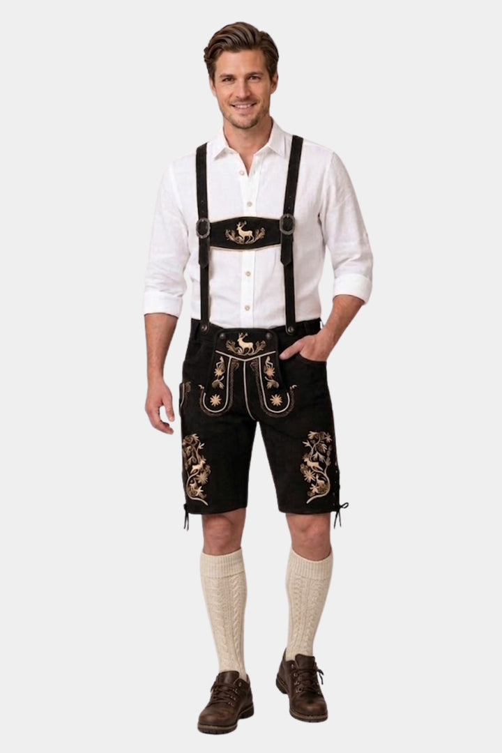 Alpspitze Lederhosen in Black