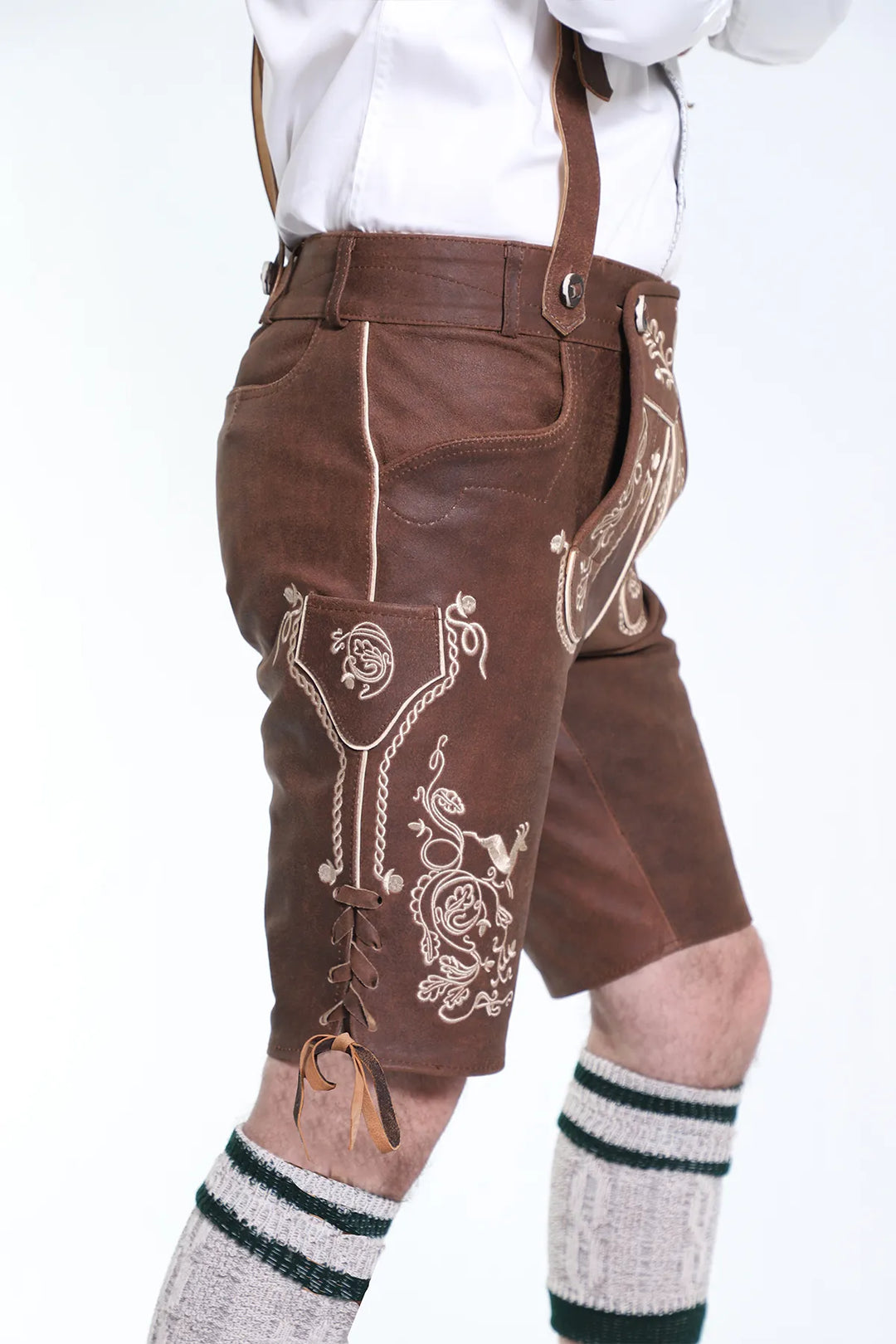 Trachten Short Lederhosen Wild Brown