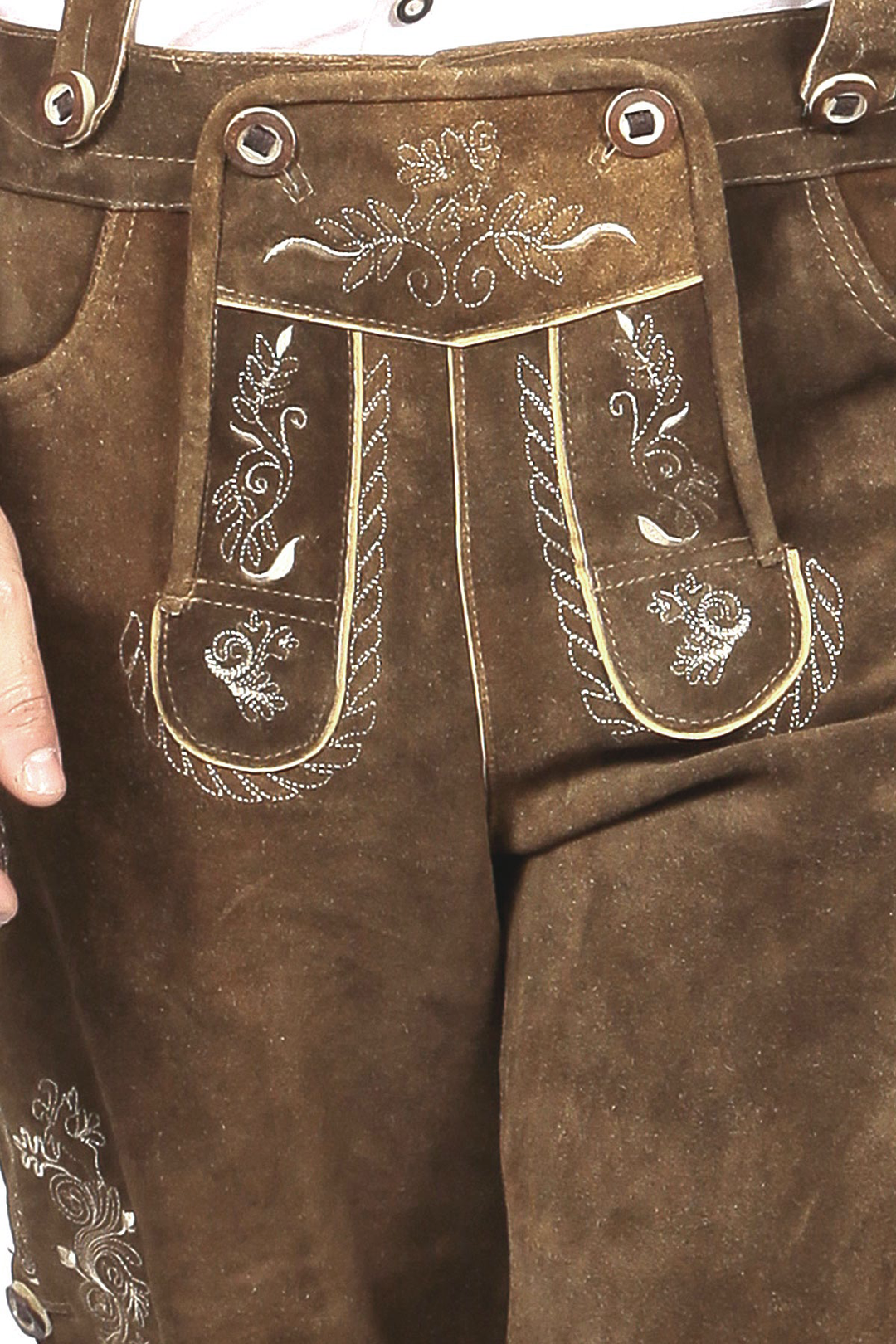 Short Plattler Lederhosen Staggering Brown