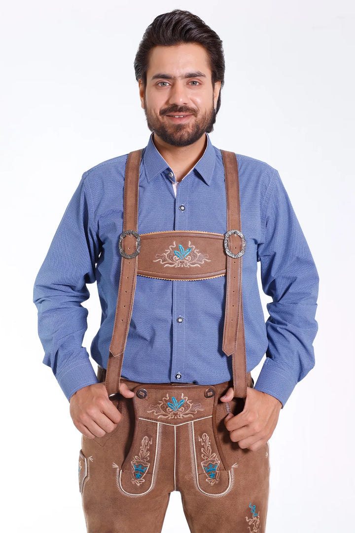 Trachten Men’s Lederhosen Coal Brown