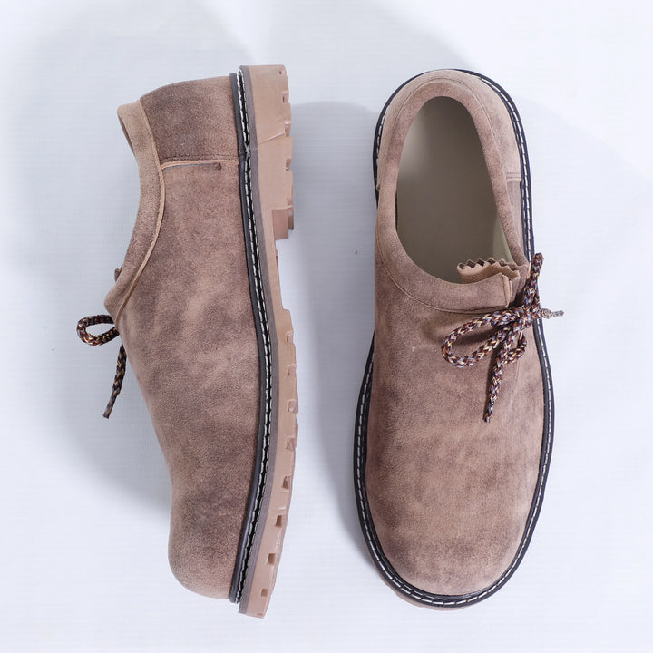 Traditional German Brown Lederhosen Shoes