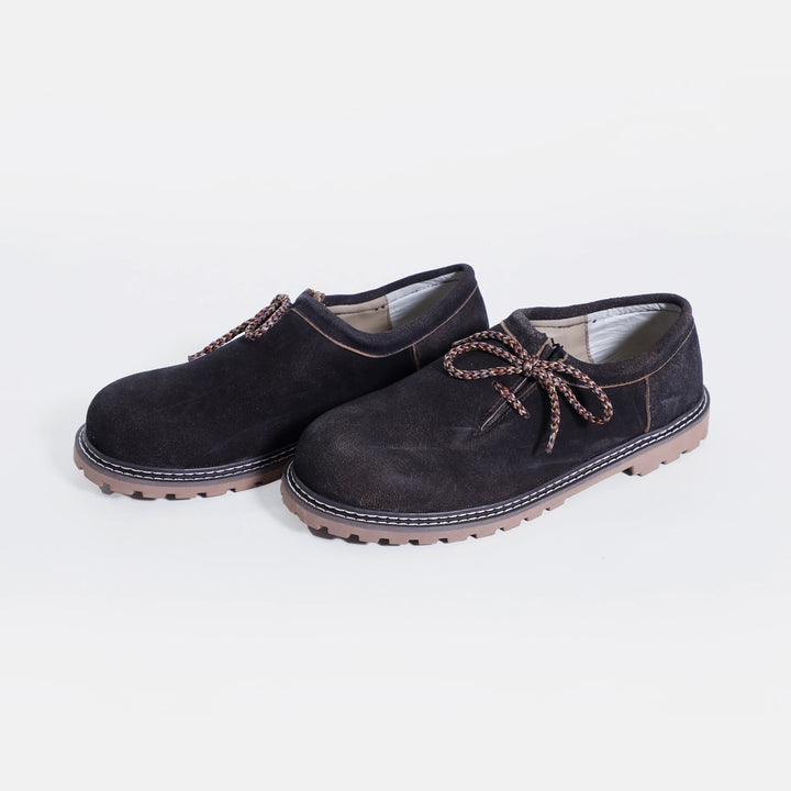Classic Charcoal Black Bavarian Shoes