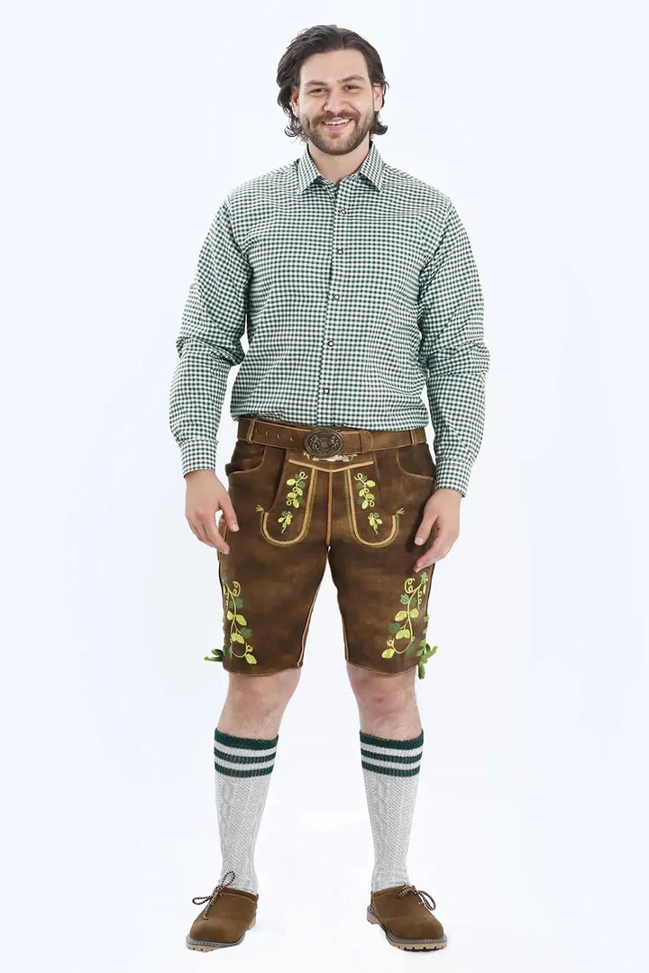 Bavarian Slim Shirt Pine Green