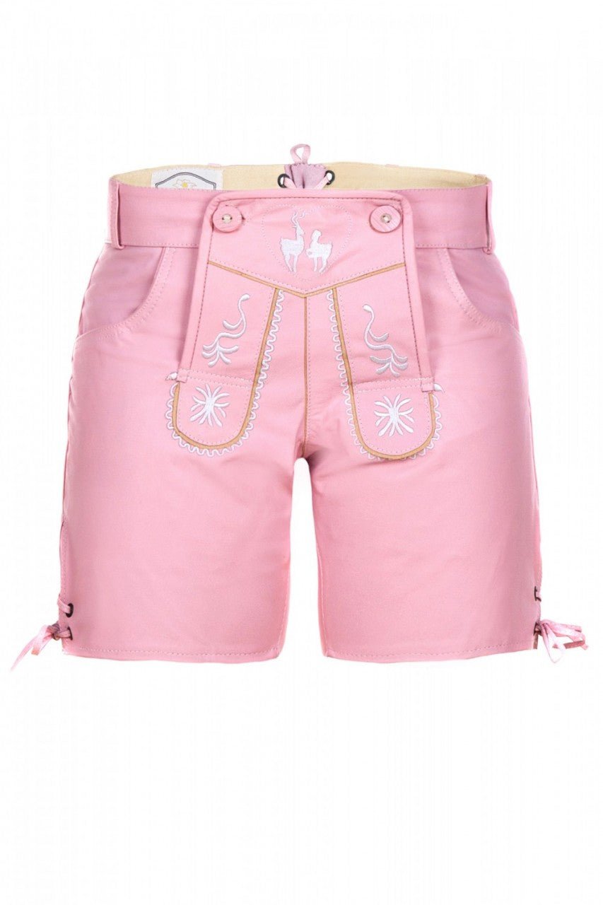 Ledershorts Merida rosa
