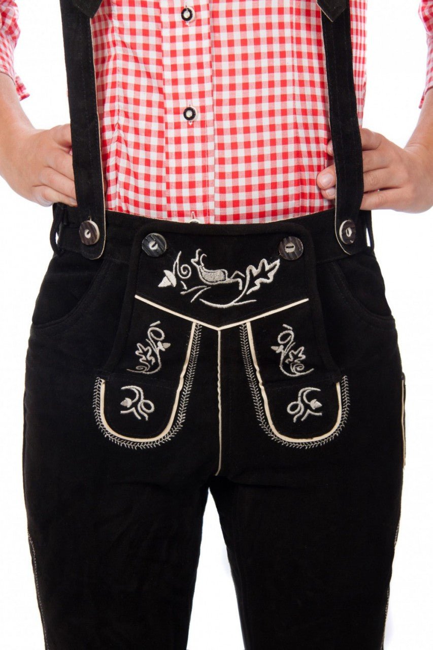 Lederhose Moni schwarz
