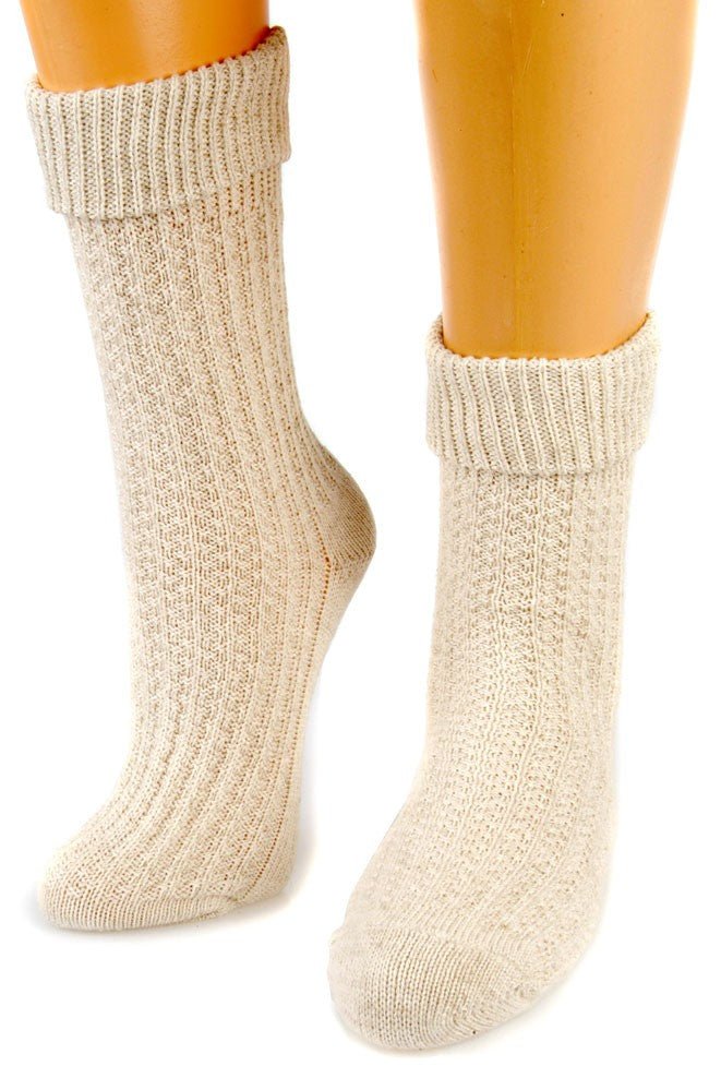 Trachtensocken klassisch naturfarben